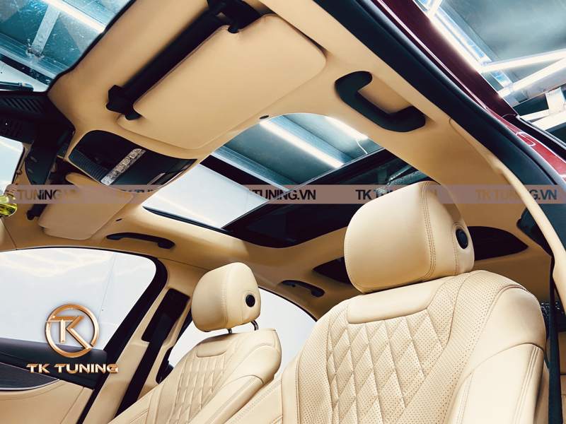 bọc da nội thất cho xe mercedes e300