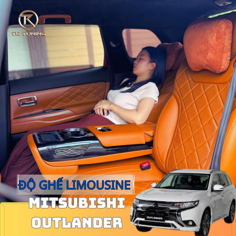 Độ Ghế Limousine Hàng 2 Cho Mitsubishi Outlander Tại TK Tuning