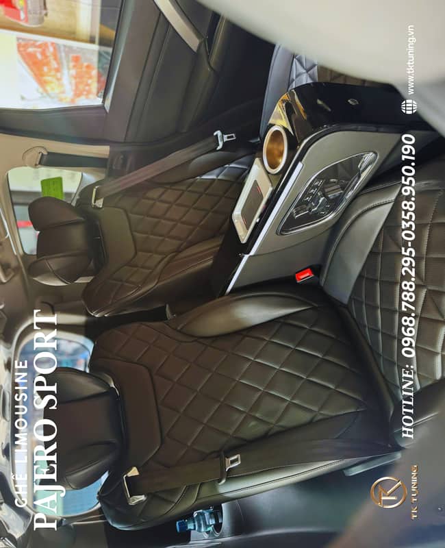 Độ Ghế Limousine Mitsubishi Pajero 2025 TPHCM / Nội Thất Vip