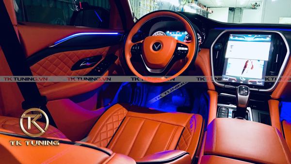 bọc da nội thất cho xe vinfast lux sa