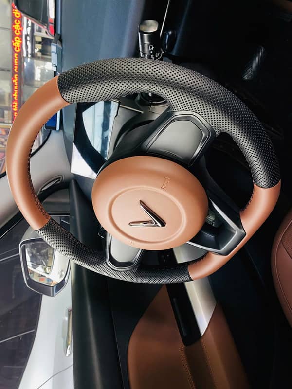 bọc da nappa cho vinfast limo green