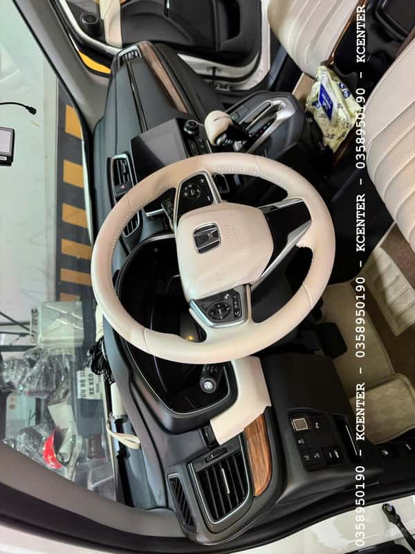 khâu da vô lăng cho xe honda crv