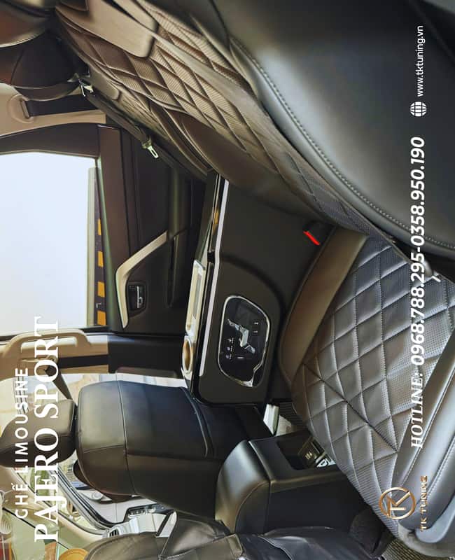 nâng cấp ghế limousine cho xe mitsubishi pajero 2025 tại tphcm