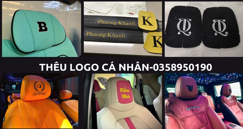thêu logo theo yêu cầu