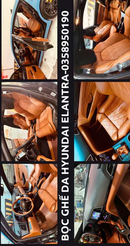 bọc ghế da nappa cho hyundai elantra
