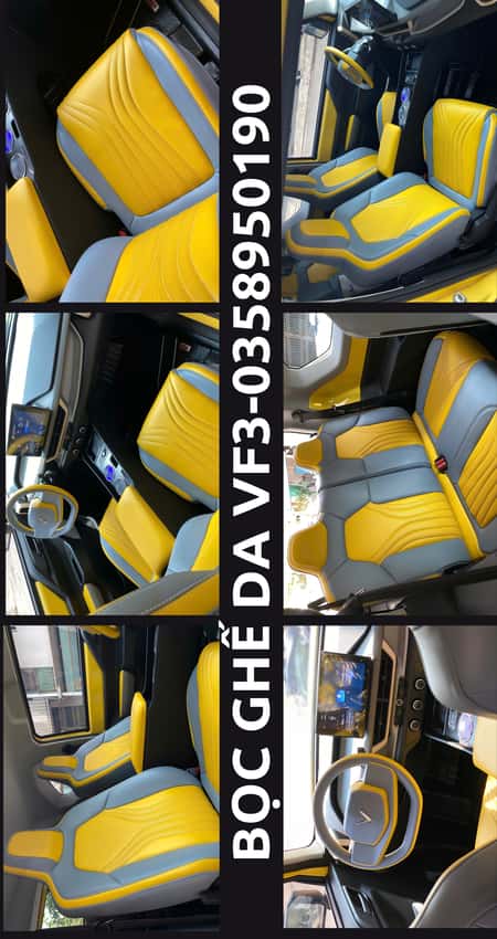 bọc ghế da nappa cho vinfast vf3