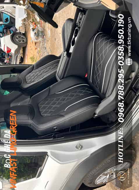 bọc ghế da vinfast limo green
