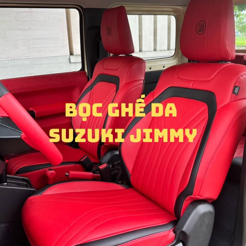 Bọc da nội thất suzuki jimmy