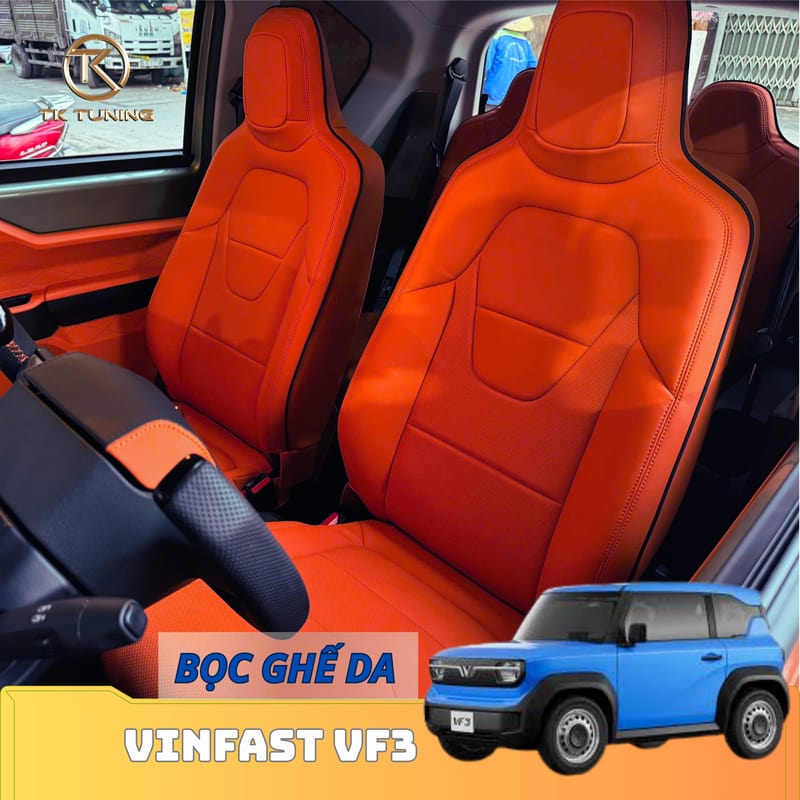 Bọc ghế da vinfast vf3
