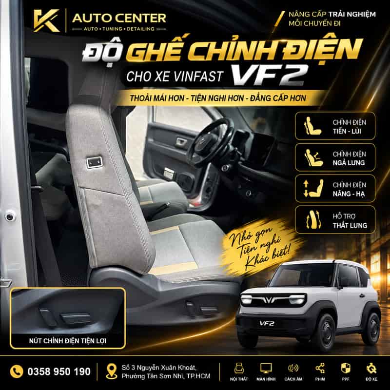 Lắp Ghế Điện Cho Vinfast VF2