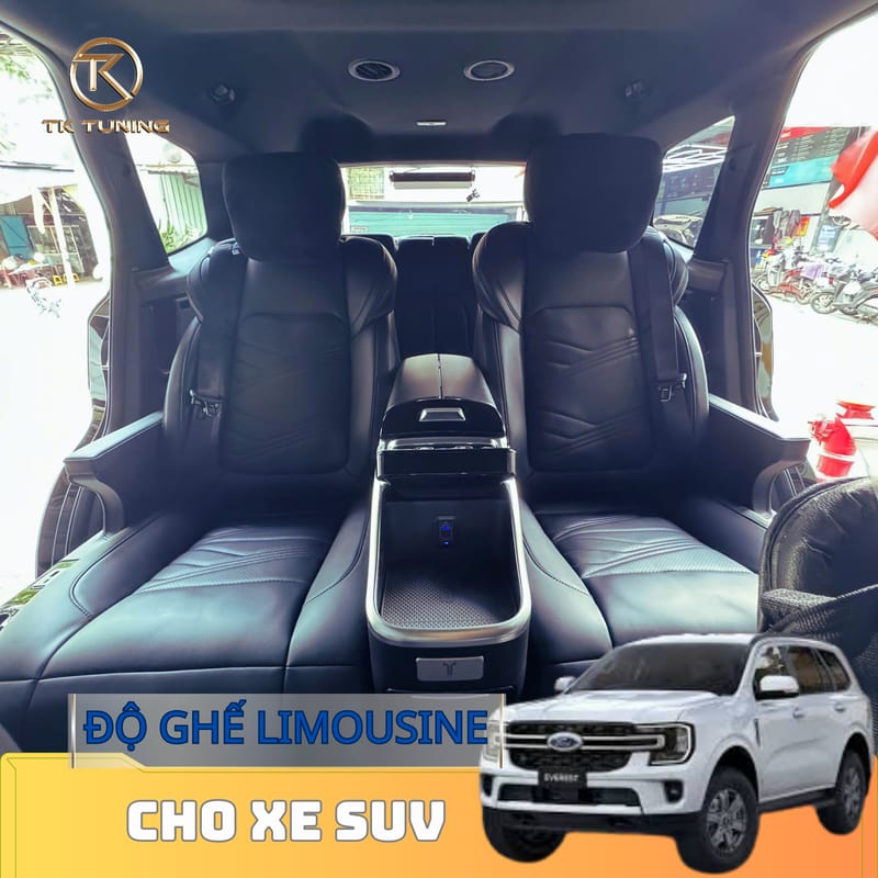 Độ Ghế Limousine Cho Ford Everest Tại TK Tuning | 0968788295