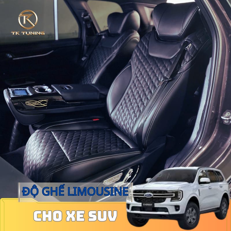 Top Mẫu Ghế Limousine Mới Nhất Cho Ford Everest Tại TKTuning