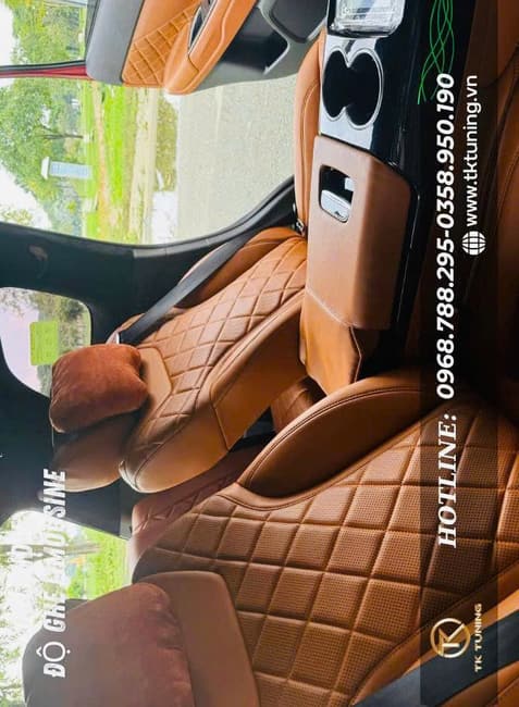 độ ghế limousine có massage