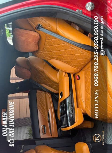 ghế limousine hàng 2 cho outlander