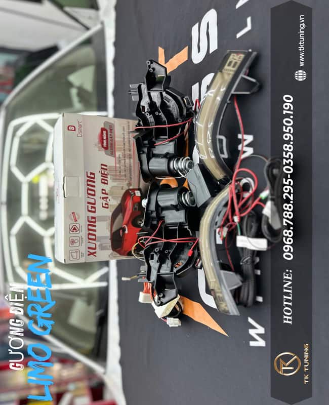 gương điện cho limo green