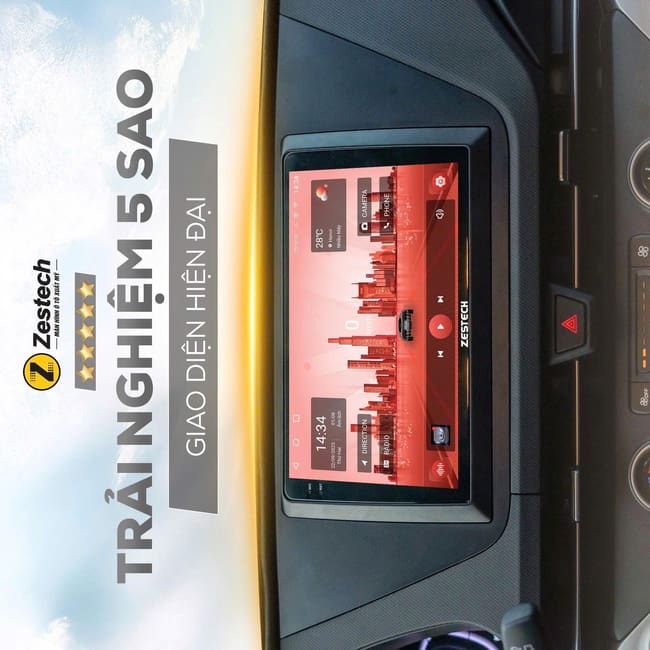 man hinh zestech z18 cho o to