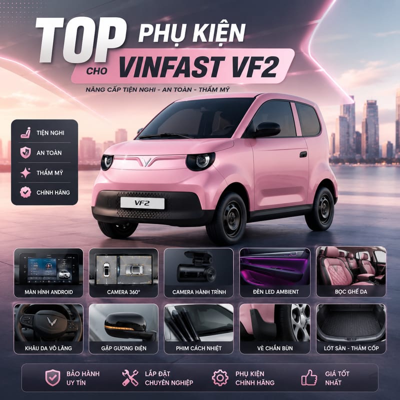 TOP 20 Phụ Kiện Cho VinFast VF2 Đáng Lắp Nhất 2026