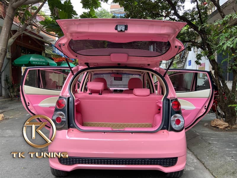 đổi màu nội thất cho xe kia morning