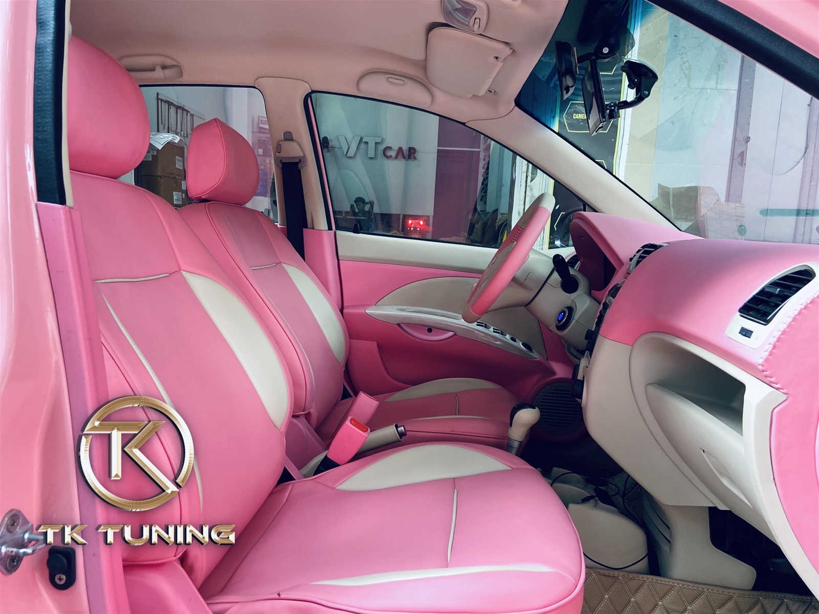 đổi màu nội thất cho xe kia morning