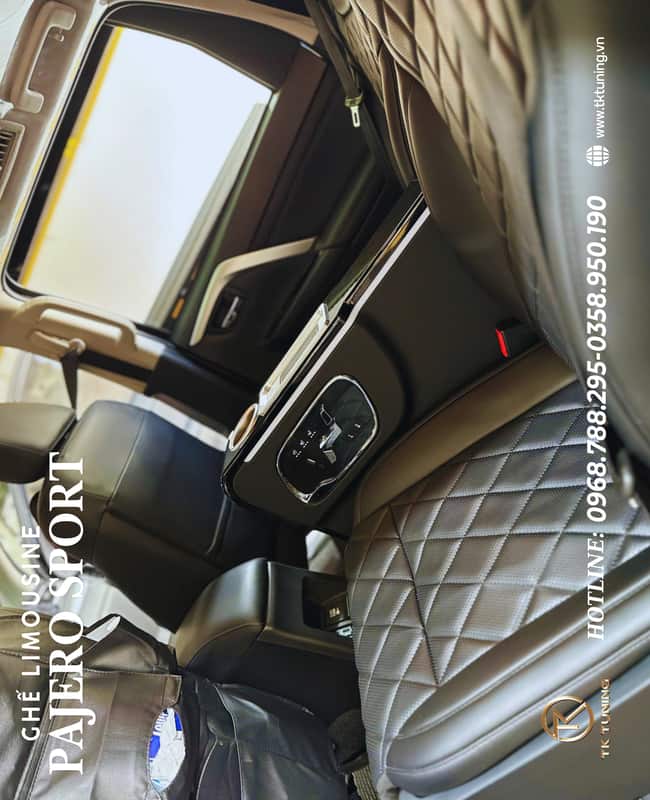 Độ Ghế Limousine Mitsubishi Pajero 2025 TPHCM / Nội Thất Vip