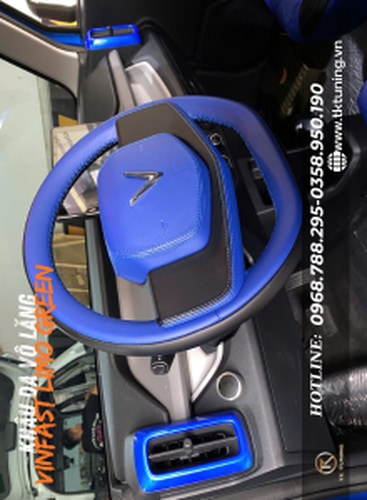 Khâu Da Vô Lăng Cho Xe Vinfast Limo Green