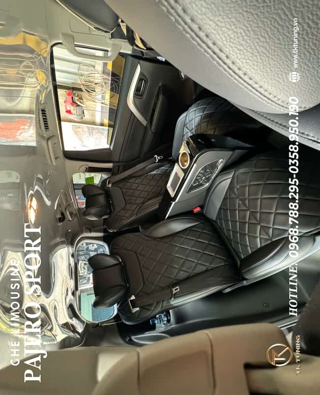 Độ Ghế Limousine Mitsubishi Pajero 2025 TPHCM / Nội Thất Vip